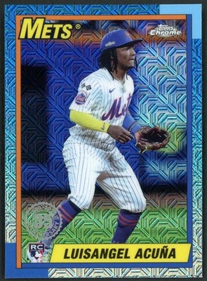 2025 Topps Series 2 Luisangel Acuna RC 1990 Chrome Silver Pack #T90C-128