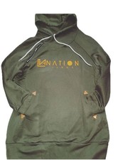 Dress Made As Hoody Dress Green/Orange La nation jeans New With Tags Sale