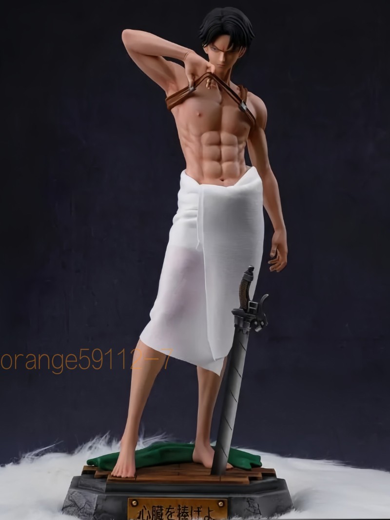 Figura Estatua Attack on Titan Levi Capitán Ackerman Resina GK Modelo Coleccionable