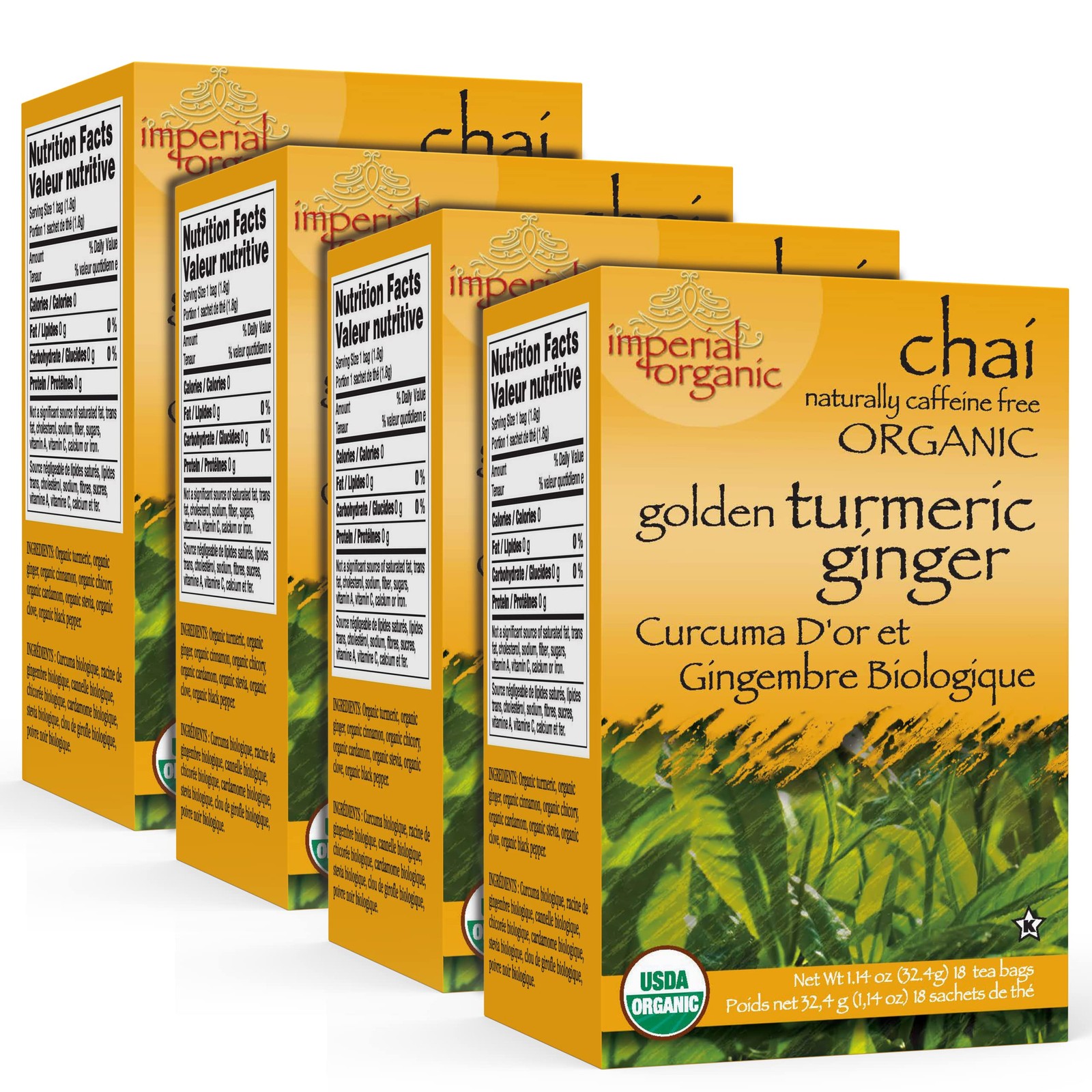 Uncle Lee&rsquo;s Imperial Organic Chai Tea, Naturally Caffeine 