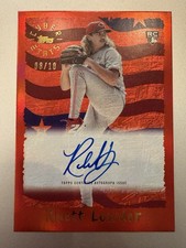 Rhett Lowder 2025 Topps Archives CyberStats Autograph Rookie Card Serial # 08/10