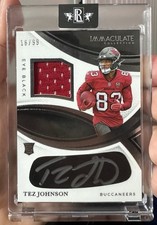 2025 Panini Immaculate - Eye Black Jersey - Tez Johnson #REBH-TJN - /99 -(RPA)