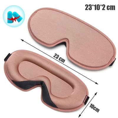 3D Memory Foam Silk Sleep Mask Soft Women Men Eye Patches Comfort Three Dimensio
