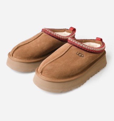 UGG Women's Tazz Platform Slippers In Chestnut Size 8