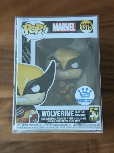 Funko POP! Marvel 50 Years Wolverine Battle Damage Funko Shop Exclusive #1375