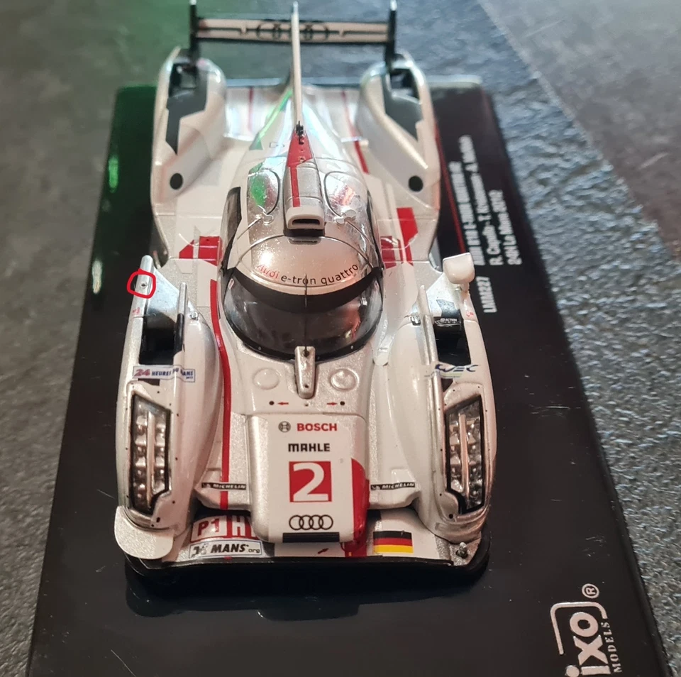 LeMans 1:43 Audi R18 Etron4 2012 Capello, Kristensen, McNish IXO no specchio dx - Immagine 3 di 4