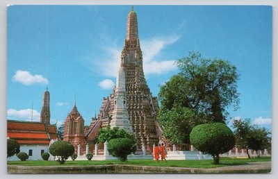Wat Arun Temple of Dawn Bangkok Thailand Golden Peninsula Photo Postcard