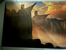 Weta Workshop Lord Of The Rings The Argonath Giclee Print 12x18