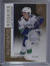2018 SP Game Used Gold Spectrum Premium Material 26/49 Elias Pettersson #200 7mx