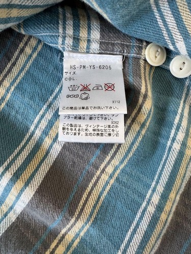 Camicia RRL Double RL a quadri uomo XS cotone blu classici usata - Foto 5 di 5