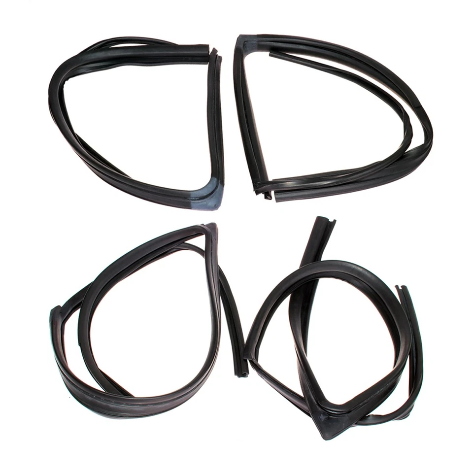 Juego de sellos de goma para puerta delantera trasera Fit Nissan Sentra Sedán B13 GXE STD XE Foto 2 de 4