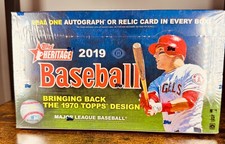 2019 Topps Heritage ⚾️ SEALED HOBBY BOX ⚾️ One (1) Auto or Relic ⚾️ 1970 Design