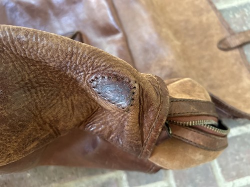 VTG RALPH LAUREN GENUINE CALF-LEATHER MENS COMMUTER BRIEFCASE BROWN BAG RRL Styl - Picture 9 of 9
