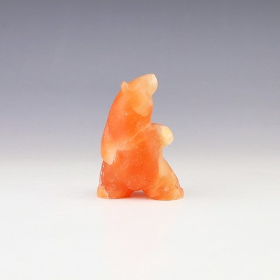 NATIVE AMERICAN ZUNI ALABASTER BEAR FETISH BY GABE SICE