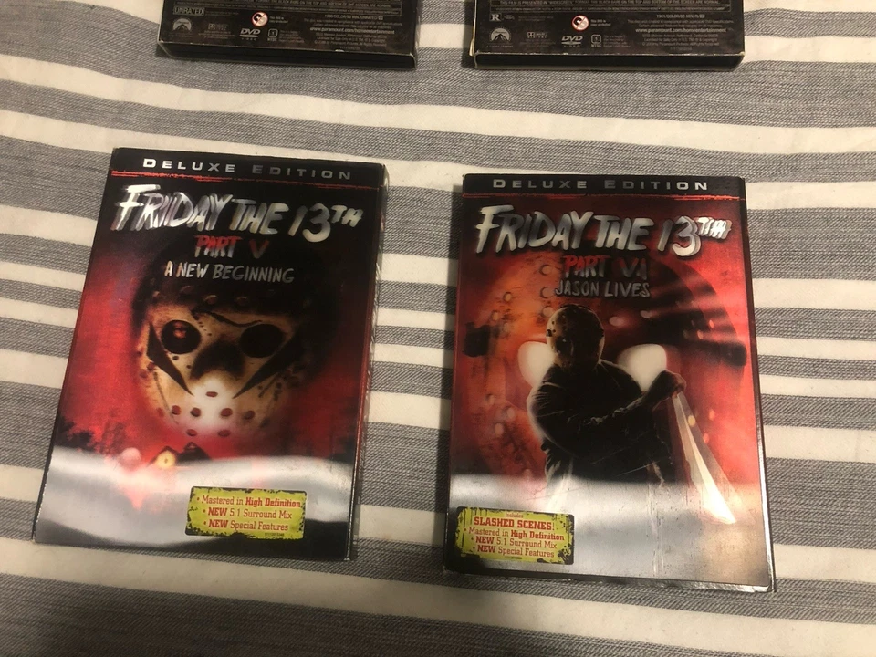 Friday the 13th DVD Set 1-8 Deluxe Editions w/ Lenticular Slips + 3D Glasses - Image 4 of 4