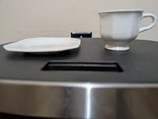 REPLACEMENT Mikasa CONTINENTAL WHITE F3000 Footed Cup and Saucer Set 