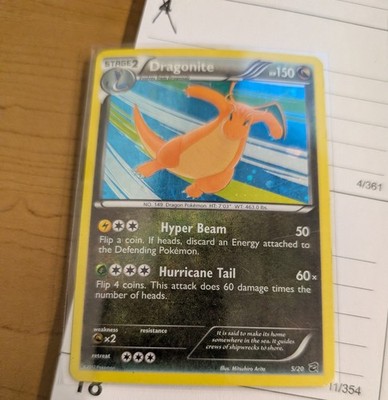 2012 Pokémon Dragonite Dragon Vault 5/20 Holo Cosmos Holo W/ HD Galaxy Swirl  