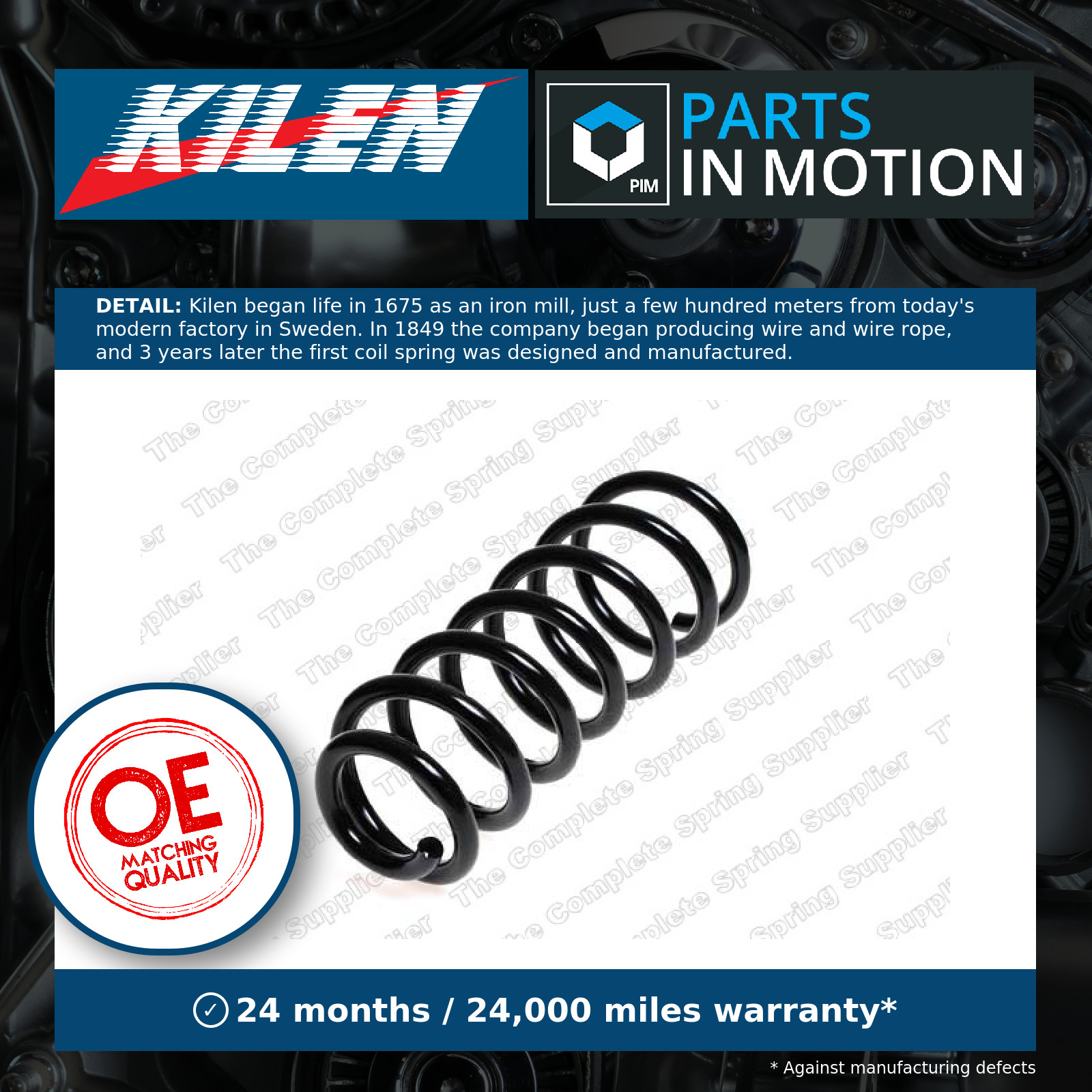Suspension Coil Spring Rear Durable High Strength Fits Volvo XC70 KILEN 66024 - Image 3