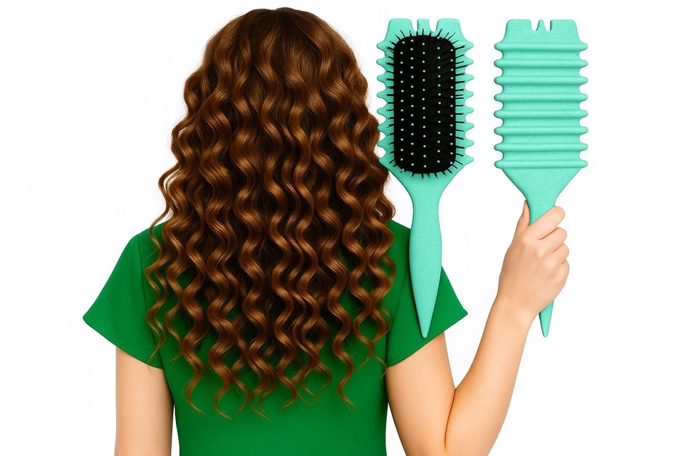 Cepillo de pelo peine de masaje antiestático para cuero cabelludo para cabello húmedo y seco, peine de peinado seco Foto 4 de 4