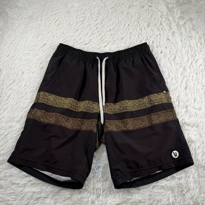 Vuori Kore Shorts Mens Medium Striped Faded Athletic Lined Pockets Training Gym