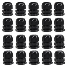 20 Pack M20 20mm IP68 Waterproof Nylon Cable Glands, Suitable for 6mm - 12mm ...