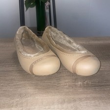 Crocs Women's Size 7 Tan Faux Fur Lined Slip-On Shoes