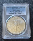 2024 W $1 Silver Eagle PCGS MS70 FDOI Perfect US West Point Coin very nice
