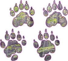 Pink Fatal Fall Camo Bear Print Vinyl Sticker Decal Hunt Paw Grizzly Black Brown Pink Fatal Fall Camo Bear Print Vinyl Sticker Decal Hunt Paw Grizzly Black Brown