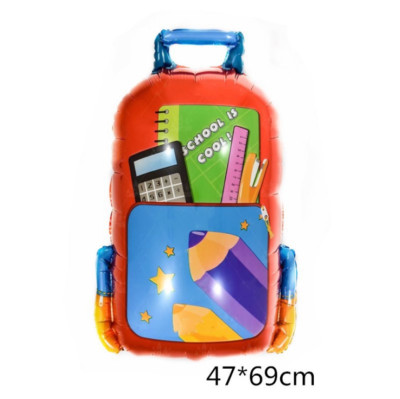Huge Self Seal School Bag Foil Balloon Back to School Party Decor Helium / Air
