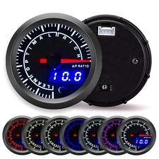 2" 52mm Air Fuel Ratio Gauge Narrowband Digital Pointer LED Monitor Racing Gauge
