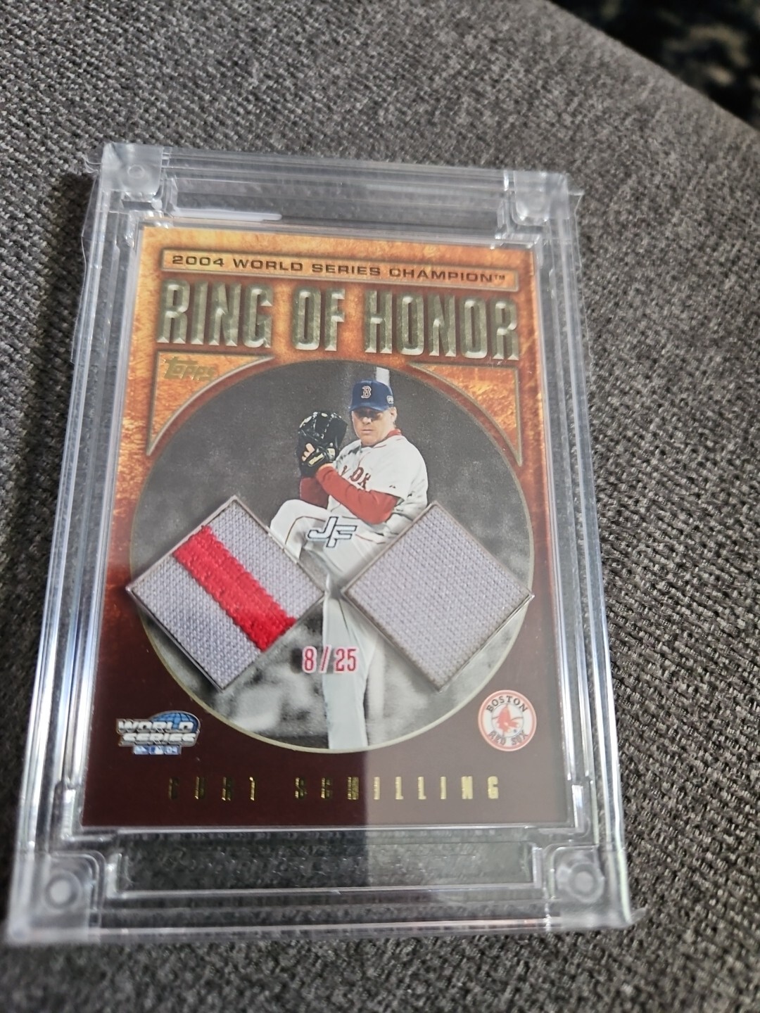 2009 Topps RING OF HONOR #24 Curt Schilling BOSTON RED SOX Jersey Fusion