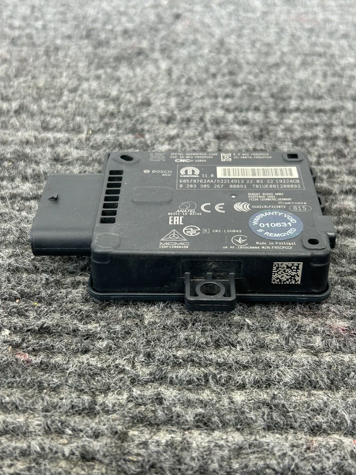 Módulo de sensor de control de crucero de asistencia de conducción Jeep Compass 2022 2023 OEM 68578762AA Foto 2 de 4