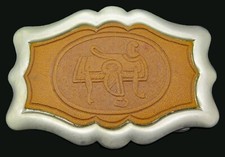 Western Horse Saddle Vintage Belt Buckle