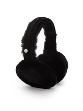 NWT UGG Australia Classic Logo Shearling Earmuffs / Black / NEW