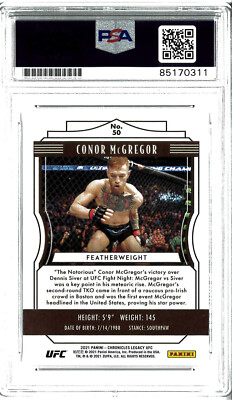 leaf art of sports ufc コナー・マクレガー　サインカード Leaf Mixed Martial Arts (MMA) Autographed Sports Trading Cards