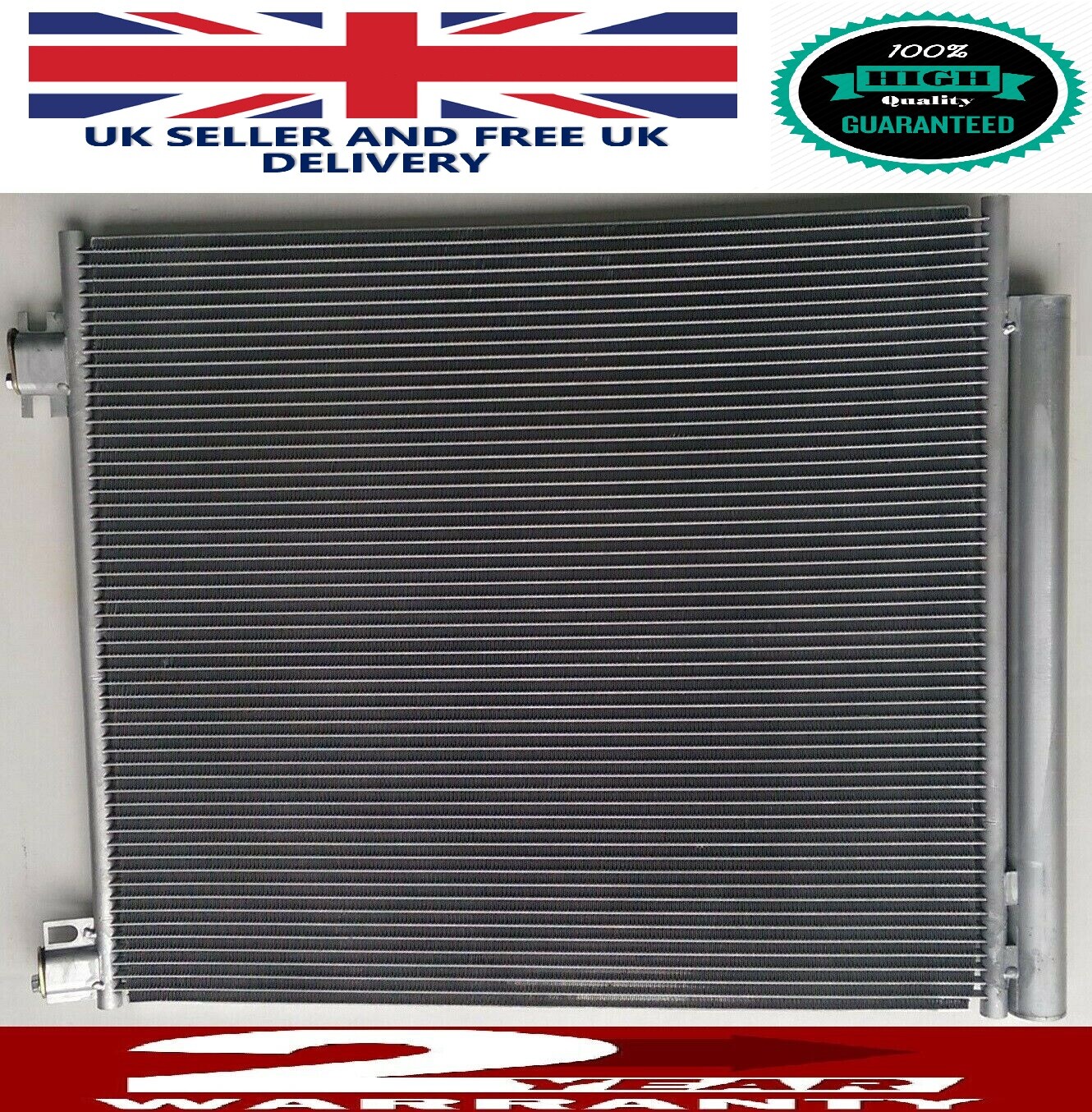 NEW AC/CONDENSER FITS NISSAN QASHQAI 1.6 DCI J11 YEAR 12/2013 ON 2 YEAR