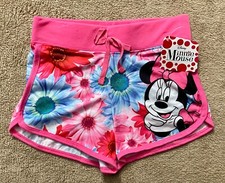 Disney - Minnie Mouse - Girl's Floral Fashion Shorts - Many Sizes - New