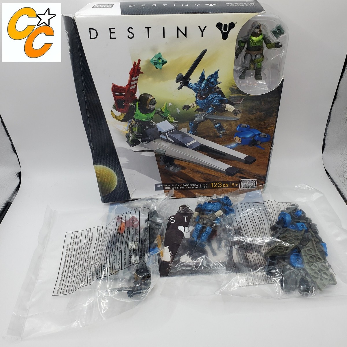 *Damaged Box* Mega Bloks Destiny Sparrow S-10V DPJ09 Cabal Hunter Mini  Figures