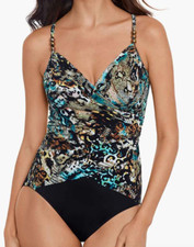 NEW MAGICSUIT BY MIRACLESUIT POSH MOSH LOUISE ONE PIECE SWIMSUIT SZ 8