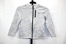 Old Navy Active youth gray full zip hooded jacket size S 6-7 RN 54023
