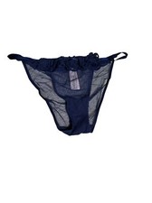 VICTORIA'S SECRET DREAM ANGELS BLUE MESH EYELET RUFFLE STRING BIKINI PANTIES