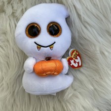 Ty Beanie Boos/SCREAM the Halloween Ghost (6 Inch) MINT No Heart Tags