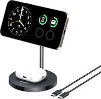 Anker Maggo 15W Magsafe LadegeräT Kompatibel, 2-In-1 Induktive Ladestation - Neu