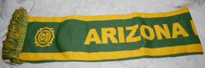 Arizona Hotshots Green & Gold Knit Scarf