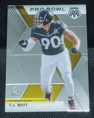 2020 Panini Mosaic T J Watt Pro Bowl No. 254 Pittsburgh Steelers