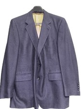 Jos.A. Bank Mens 41R Blue Suit Jacket Single Vent 2 Button USA Union Made