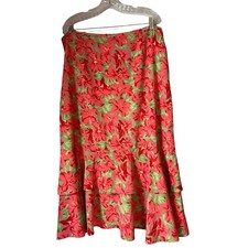 sag harbor women  s floral skirt size size 18