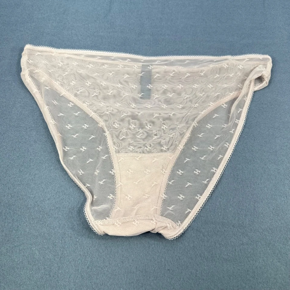 Tommy Hilfiger Womens Size Medium Panty Bikini Sheer Beige New Without Tags - Image 2 of 4