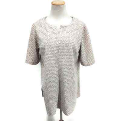 Vintage homemade short sleeve tunic Cream Color
