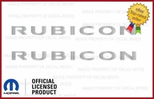 1997-2006 Jeep RUBICON Hood Vinyl Decals Graphics Stickers TJ Silver Met SJ4T6 